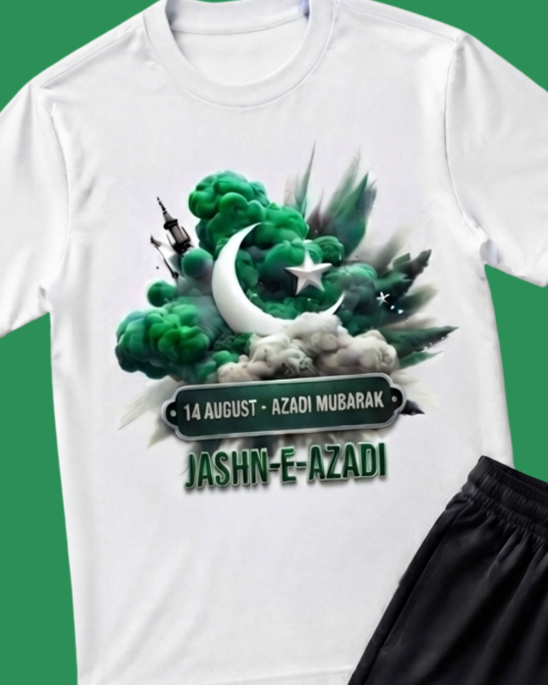 Jashn-e-Azadi Kids T-Shirt & Shorts Set | 14th August Outfit