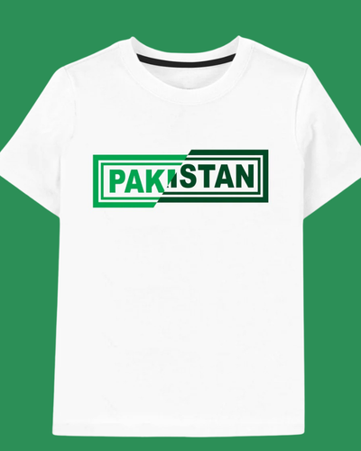 14 August Pakistan White Kids T-Shirt