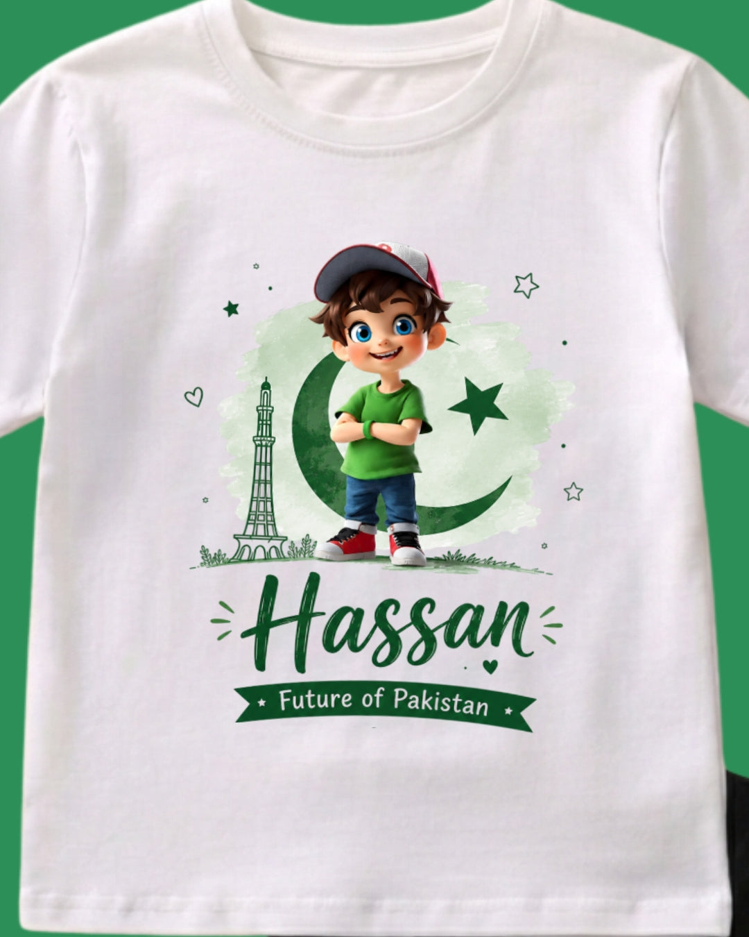 Personalized Future of Pakistan Boys Outfit | Custom Name 14th August